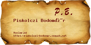 Piskolczi Bodomér névjegykártya